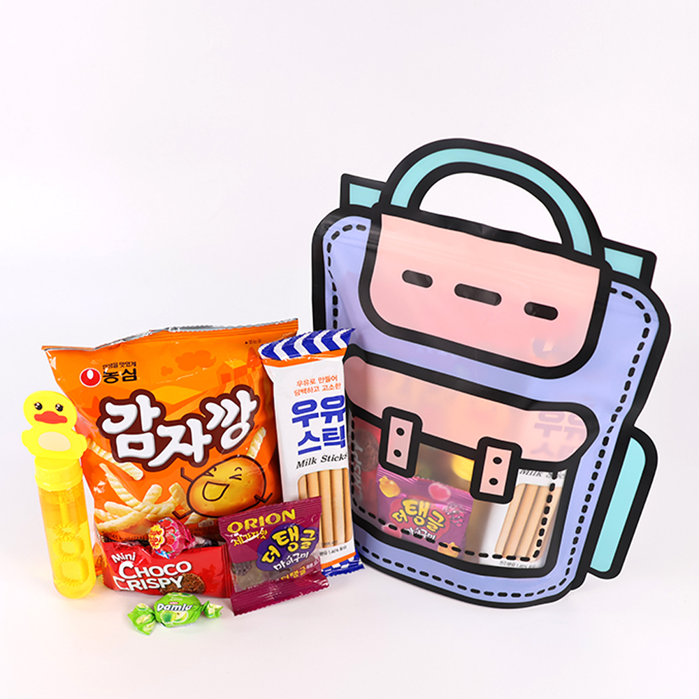 어린이날 단체 행사 비누방울놀이+간식 책가방지퍼백 CA06