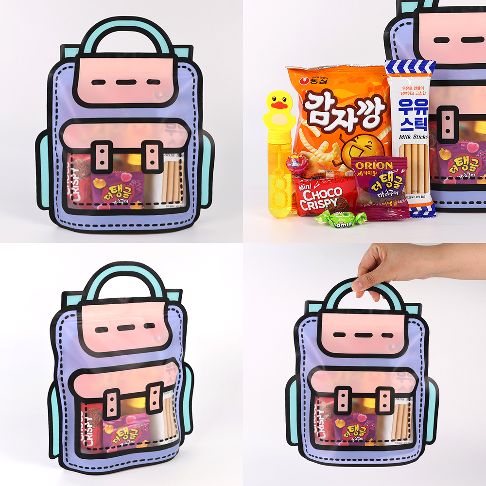 어린이날 단체 행사 비누방울놀이+간식 책가방지퍼백 CA06