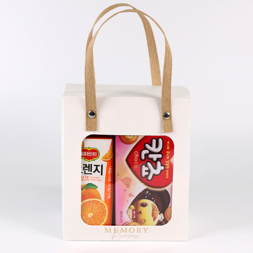 어린이날 단체 행사 음료+간식 손잡이박스 CA10