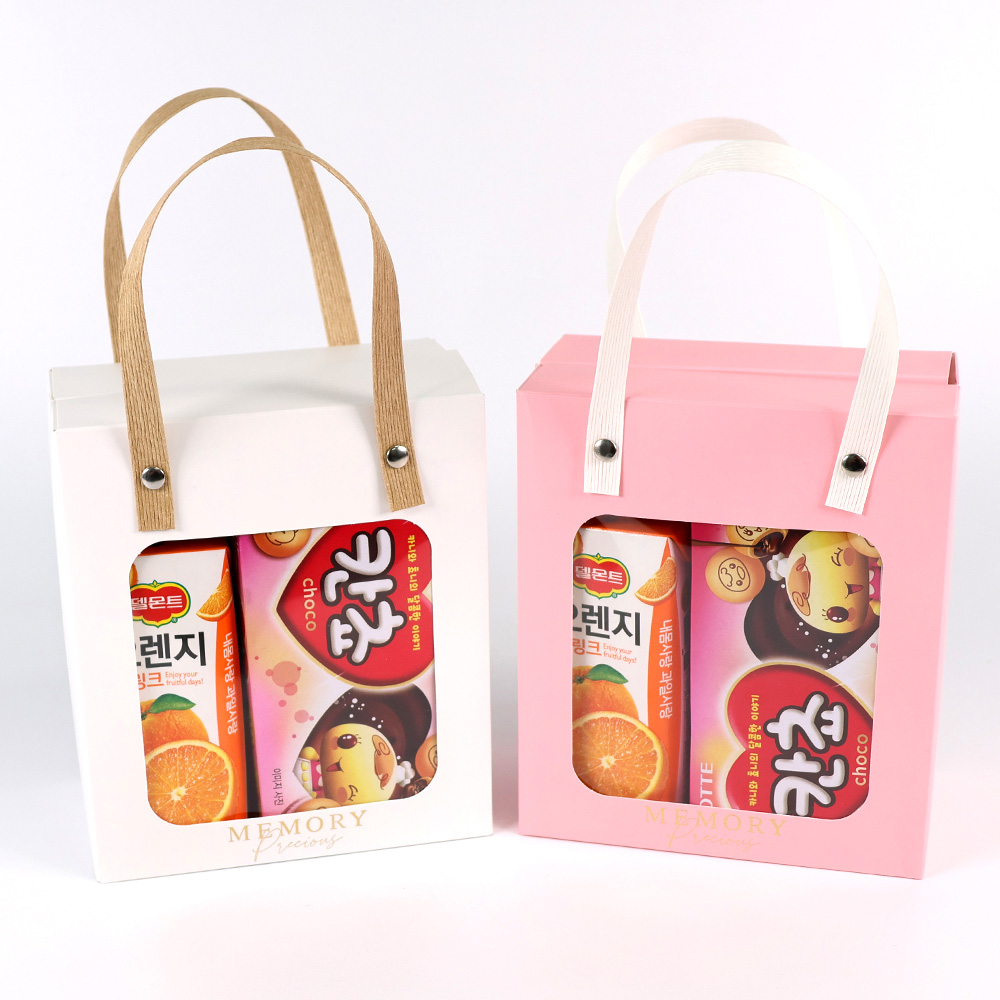어린이날 단체 행사 음료+간식 손잡이박스 CA10